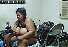 Security Cam Busty Stepmom Cheats Flashing Huge Pussy Wow!