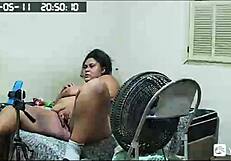 Security Cam Busty Stepmom Cheats Flashing Huge Pussy Wow!