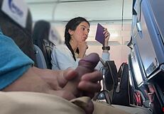 girl, flashing your cute pigtails pussy in airplane got me cumming fast public pov?