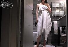 stepmom forgot to close the door... joi she didnt hear you come in she was under the covers