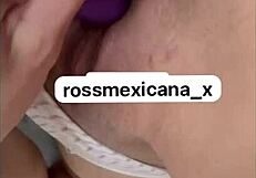 rossmexicana shoves her dildo deep and enjoys every thrust like a hot latina