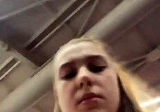 hey watch this 18yo bbw workout masturbate fingering pussy public closeup