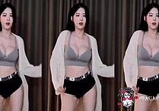 myasiansluts delivers sexy korean blowjob dance with natural tits tease