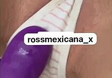 rossmexicana shoves her dildo deep and enjoys every thrust like a hot latina