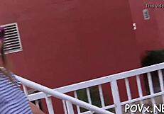 POV with this FREE CUTE teen j slut getting FUCKED rough and hard