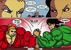 stacy battles carla in intense female muscle growth showdown