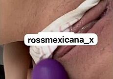 rossmexicana shoves her dildo deep and enjoys every thrust like a hot latina
