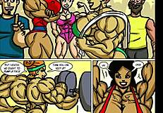 stacy battles carla in intense female muscle growth showdown