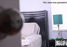 whoa gina valentina fucks pervy guy with strapon handjob in pantyhose cumshot blast!