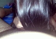 Latina sucks stepmom's husband's huge cock mercilessly?