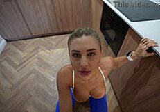 i spot cute gym girl in leggings fuck her bent over till facial cumshot