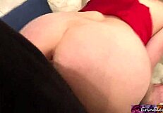 Stepmom erin electra gets stuck cleaning living room while facing taboo family dynamics at home