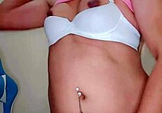 linda rosadita shows off her pink cock as hot crossdressing transexual babe