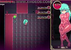 mage kanade explores futanari dungeon slime quest with ass milk handjob