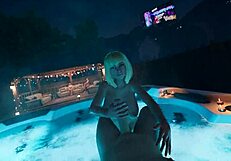 at the house party big natural tits brittney jerks off the cum player hard