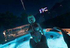 at the house party big natural tits brittney jerks off the cum player hard