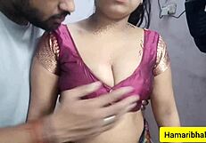 horny indian bhabhi lifts saree for secret cheating fuck