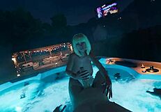 at the house party big natural tits brittney jerks off the cum player hard