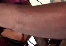 Sexy Ebony Babe Rides Monster Black Cock Hard