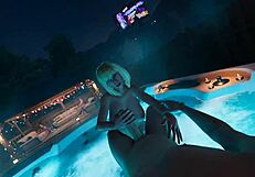 at the house party big natural tits brittney jerks off the cum player hard