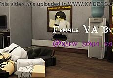 Office Girlfriend Fucks Friend Bent Over with Big Cock