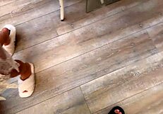 New Neighbor Watches Me Jerk Off While Stranger Fucks Her Bent Over With Blowjob Handjob And Cum Inside Pussy