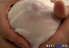 kaede niiyama goes wild sucking that huge cock till she jizzes everywhere