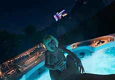 at the house party big natural tits brittney jerks off the cum player hard