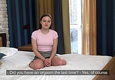 Cutest russian teen Jasmin Aviafan loses virginity to hardcore doggystyle monster cock defloration