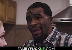 BLACK STEPDAD DOMINATES TINY EMMA STARLETTO'S TIGHT HOLES