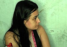 a costureira getting so horny seeing client's huge erection during workout