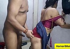 horny indian bhabhi lifts saree for secret cheating fuck