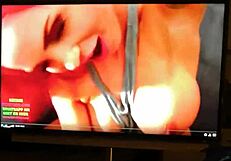 Masturbating hard watching that hot redhead pornstar cum explosively