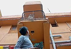 Desi Bhabhi Tosses Bra Off Balcony for Rough Cheating Creampie Sex