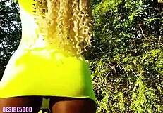 curvy ebony milf sucks big black cock bent over homemade