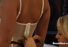 i pound my horny slave's pussy with huge strapon deep