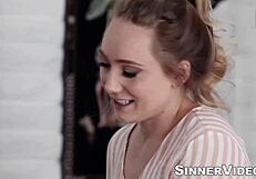 horny jessa rhodes loves her shaved pussy drilled deep by thick tattooed rod