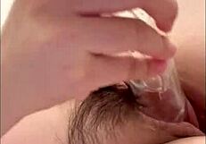 WATCH REAL PUSSY ORGASM contractions with cum sperm inside under microscope!?