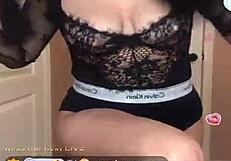 She teases her nipples live on bigo for everyone to see