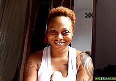 think this ebony wife massages that ugly black monsters cock right?