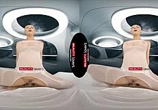 imagine stockings sluts in a wild foursome blasting off to space