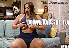 BIG TITS EBONY MILF FUCKS NEW ROOMMATE WITH PUSSY LICKING AND FINGERING