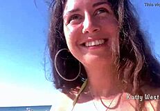 Crazy 18yo pees panties on beach then squirts wet! 🌊💦