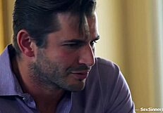 Wife's Blindfolded Double Penetration Cheating Right Under Hubby's Nose