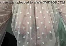 Gorgeous Milf Close-Up Saggy Big Boobs Tease