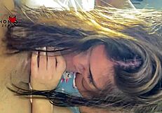 Brazilian Babe's Tight Wet Pussy Filled with Huge Cumshot Load