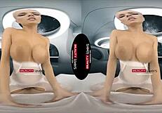 imagine stockings sluts in a wild foursome blasting off to space