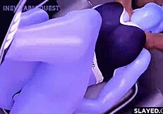 Overwatch Widowmaker Big Ass Bounces on Monster Cock in Sexy HMV with Cum