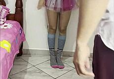 Uncle corrupts innocent girl left in his care with hardcore assplay homemade fun