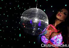 Romi's Shaved Pussy Quivers with Emotional Toy Fingering Pleasure